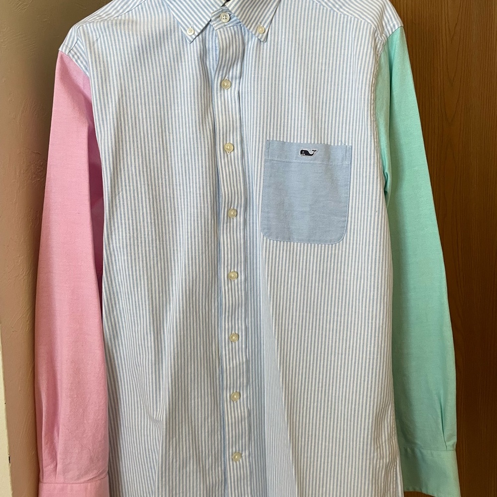 Vineyard vines long sleeve multi-colored button down